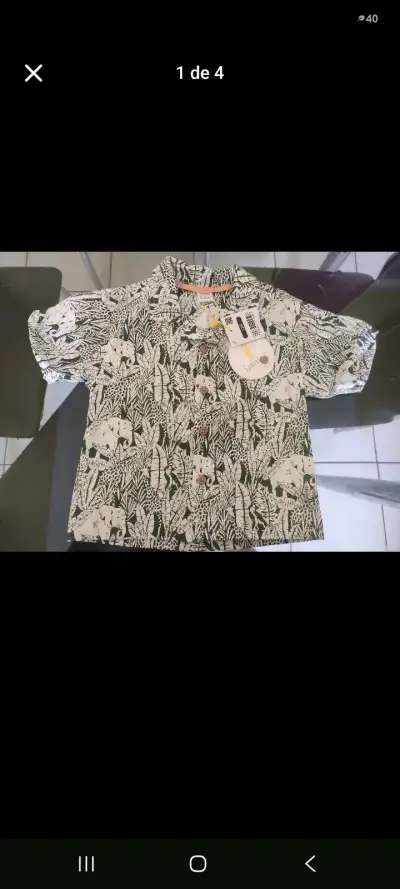 Camisa infantil estampada de verano - miniatura 1