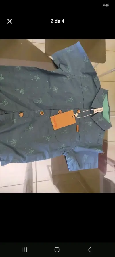 Camisa infantil estampada de verano - miniatura 2