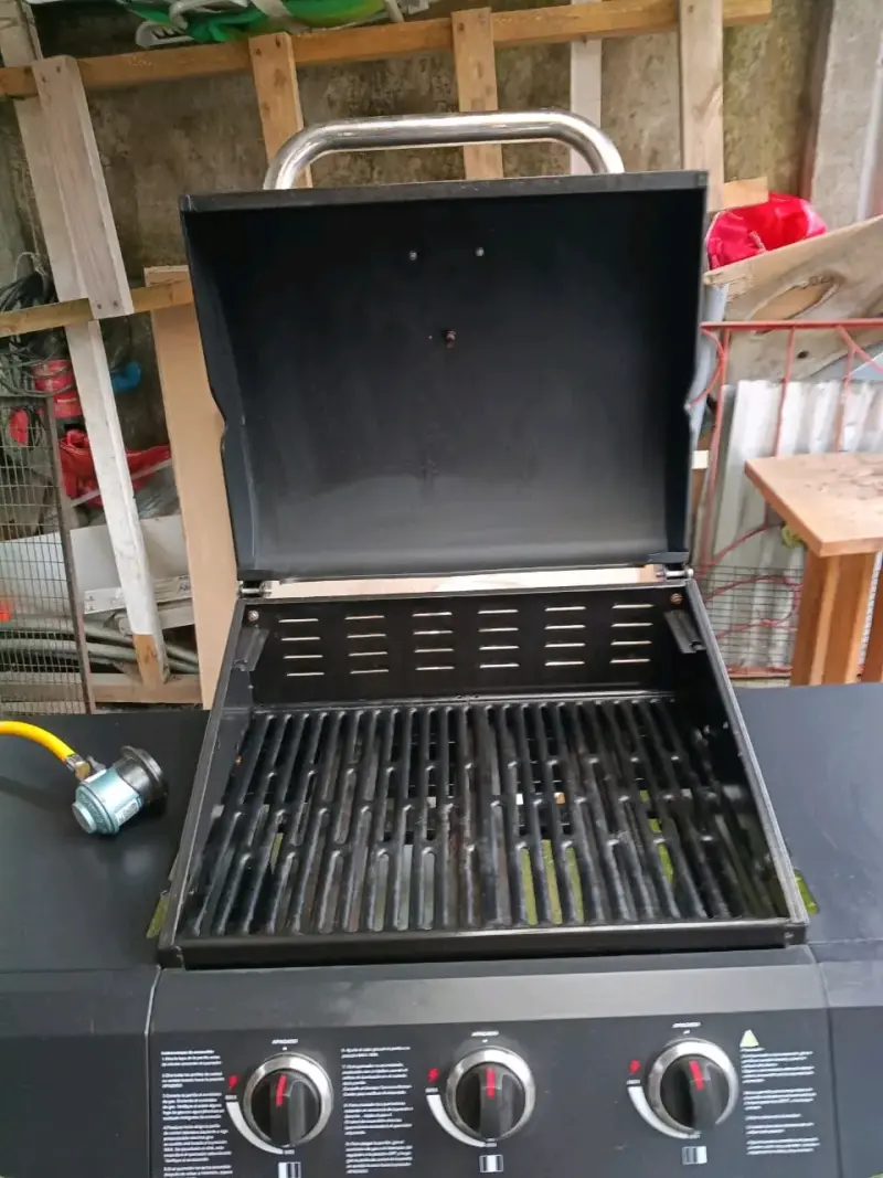 Parrilla a gas de 3 quemadores FDW - 5