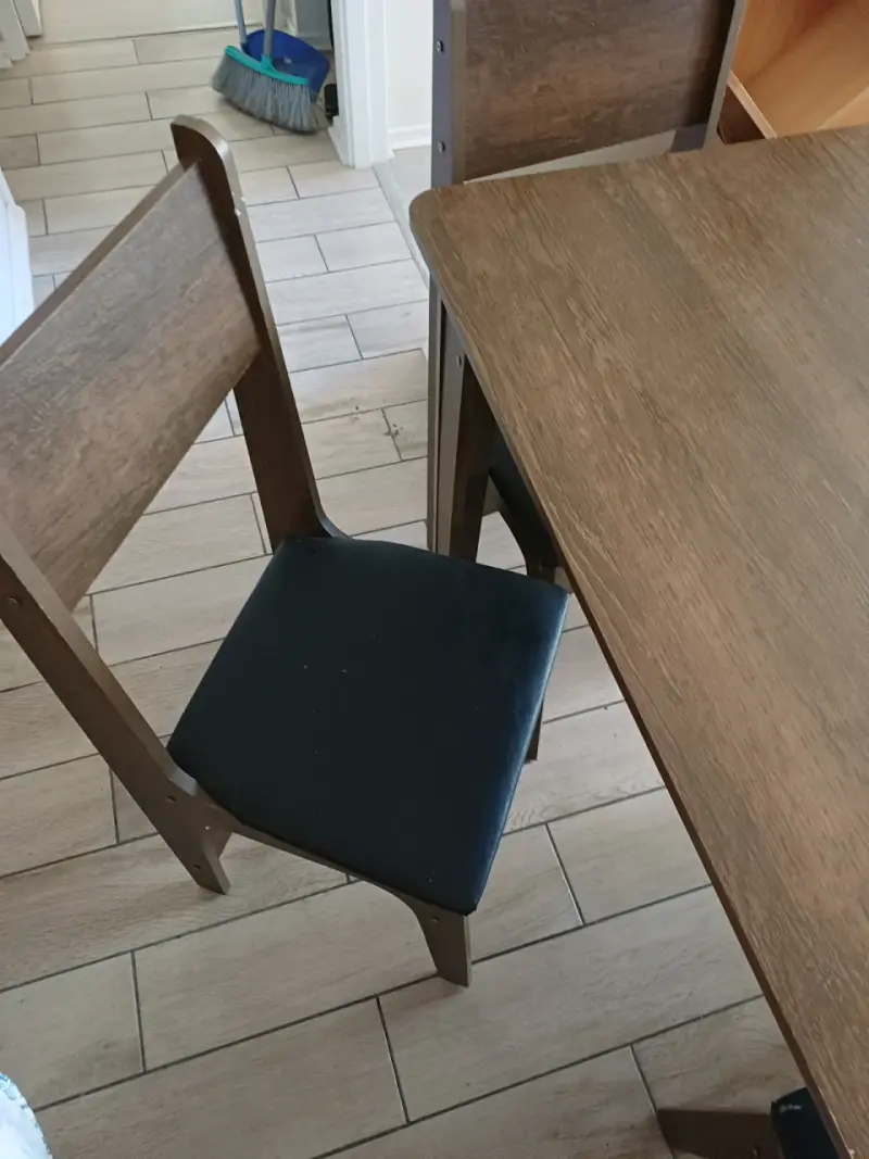 Juego de comedor de madera para 4 personas - 5