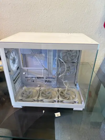 Gabinete de PC blanco con 6 ventiladores incluidos - miniatura 1