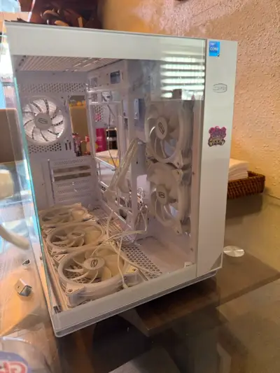 Gabinete de PC blanco con 6 ventiladores incluidos - miniatura 2