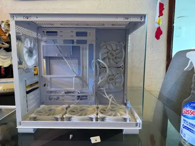Gabinete de PC blanco con 6 ventiladores incluidos - miniatura 3