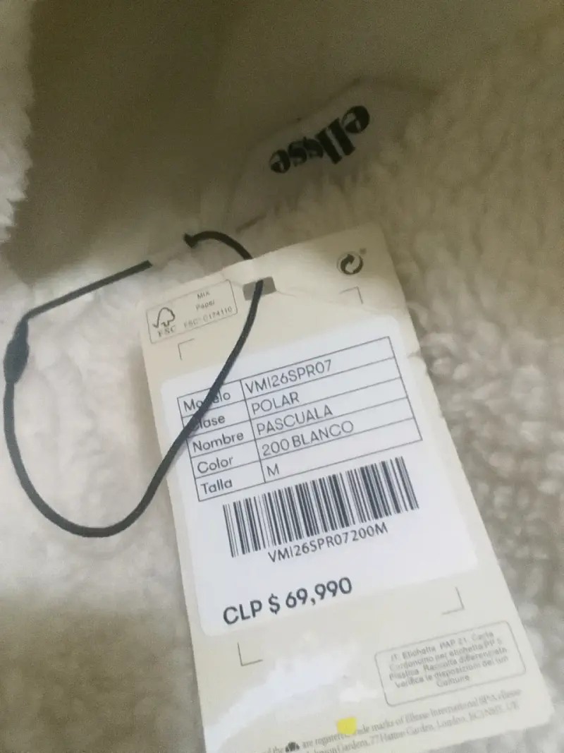 Chaqueta de lana sintética blanca para mujer - 2