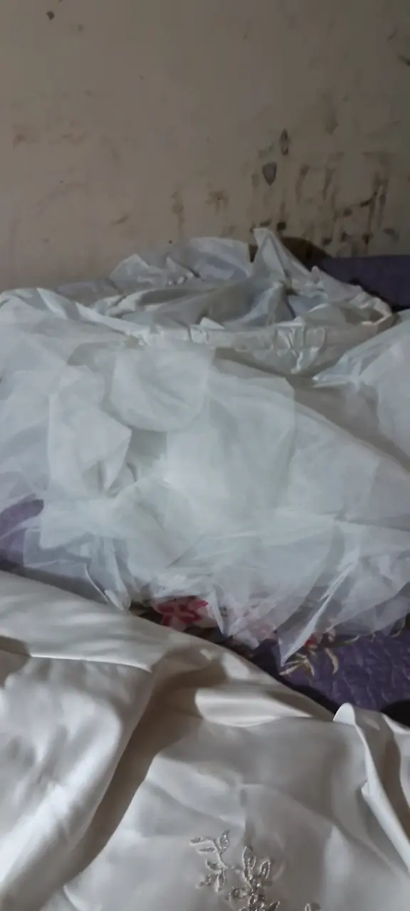 Vestido de Novia Blanco con Encaje - 1