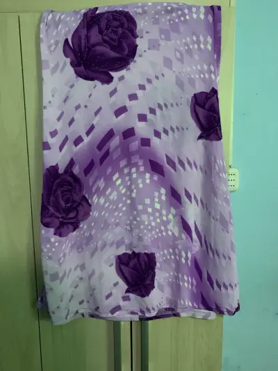 Vestido de verano morado con estampado floral - miniatura 1