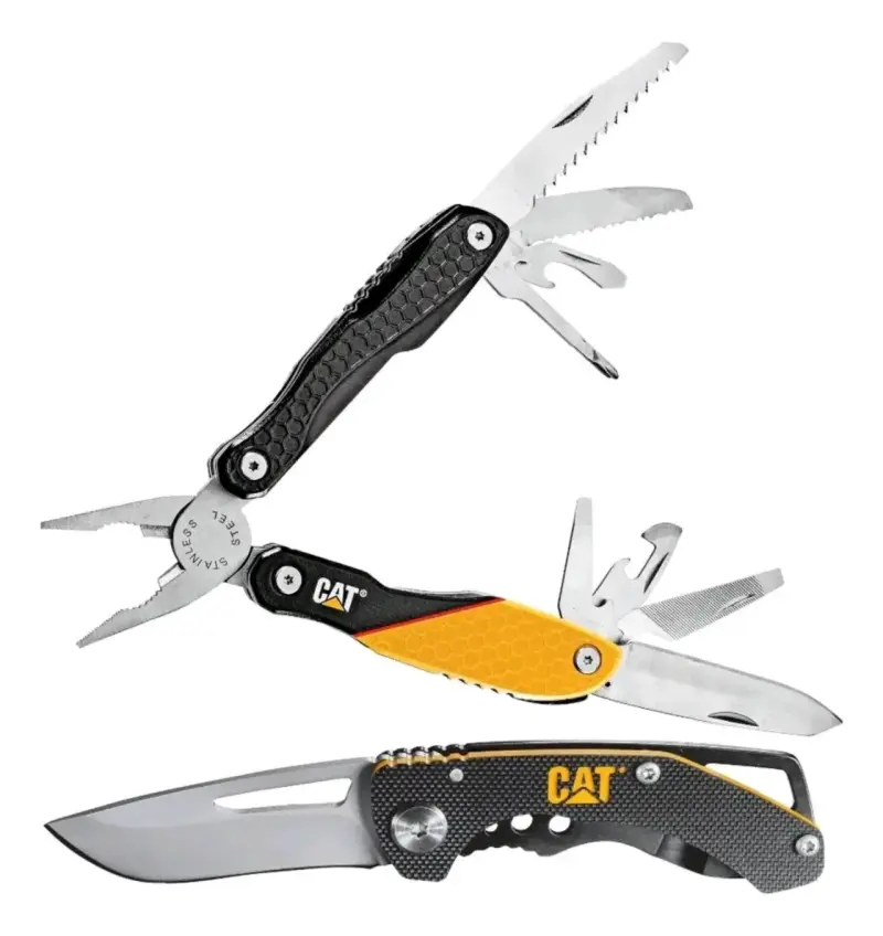 Set de Multiherramienta y Cuchillo Plegable CAT 13 - 2