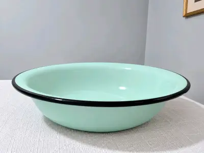 Set de utensilios de cocina esmaltados verde menta - miniatura 4
