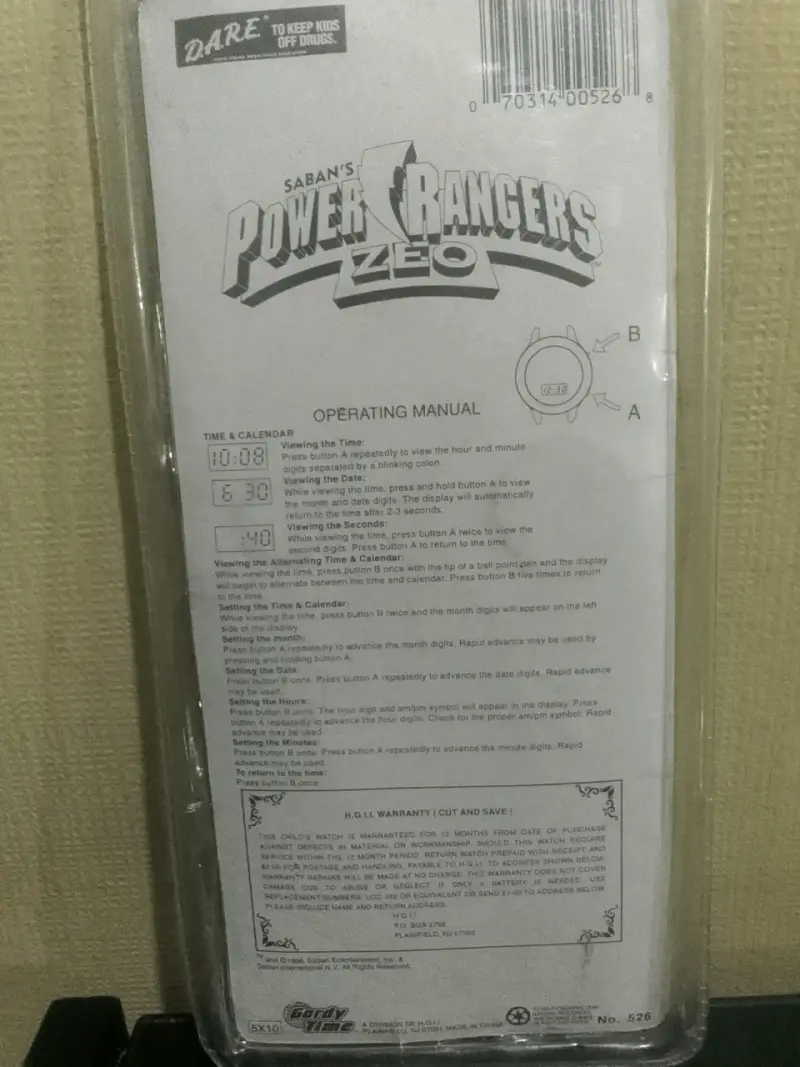 Reloj Power Rangers Zeo Water Dome - 4