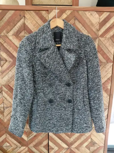 Abrigo de lana gris para mujer Studio F - miniatura 1