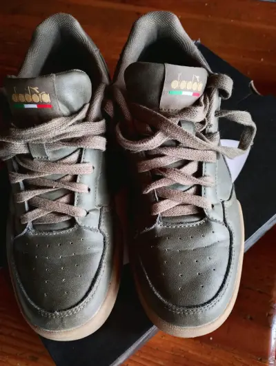 Zapatillas planas Diadora verde oliva - miniatura 1
