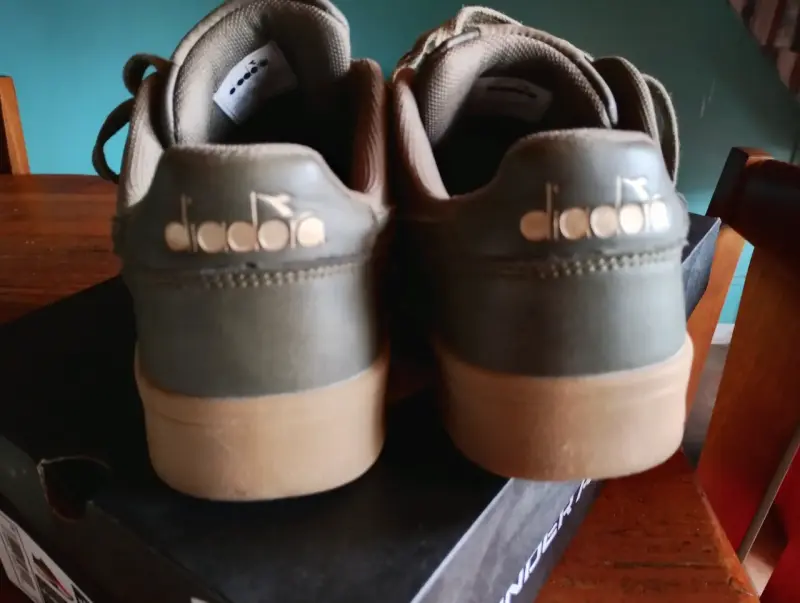 Zapatillas planas Diadora verde oliva - 4