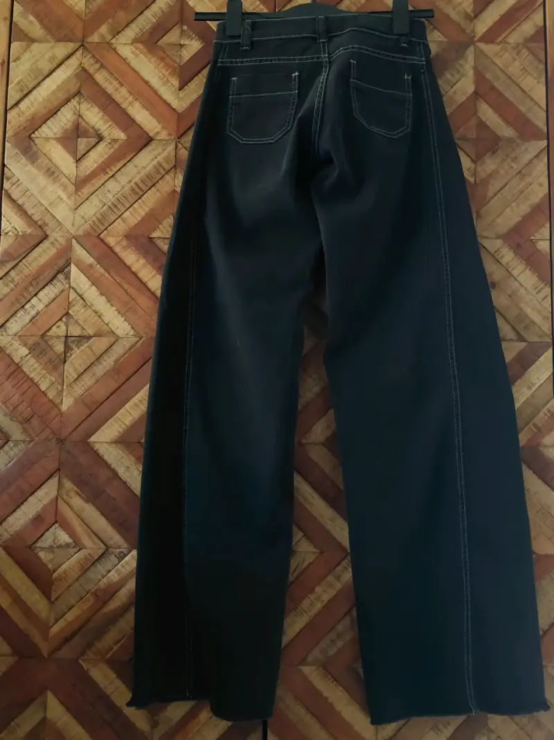 Pantalones de mezclilla negros LpK  para mujer