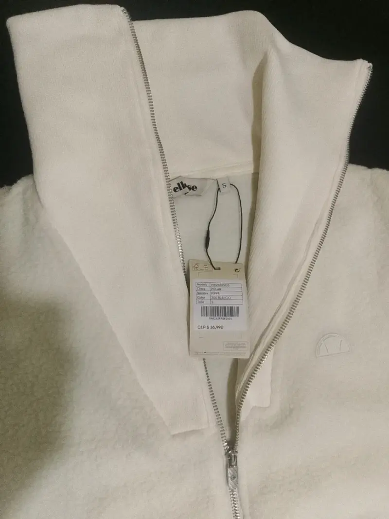 Chaleco sin mangas blanco Ellesse con cierre - 5