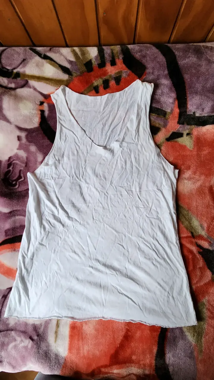 Polera sin mangas blanca para mujer - 2