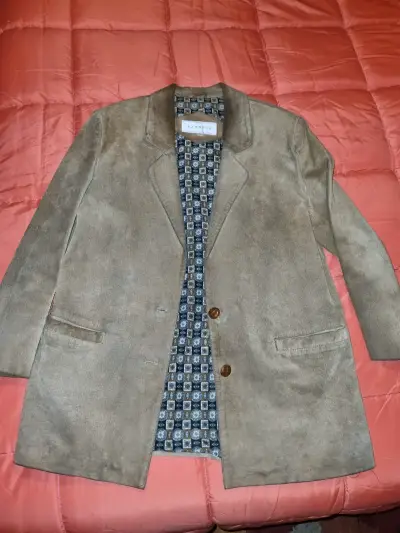 Chaqueta cuero gamuza- talla M - miniatura 1
