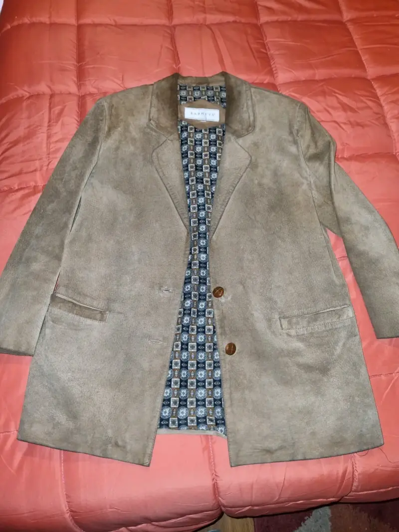 Chaqueta cuero gamuza- talla M - 2