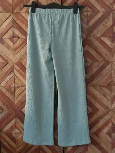 Pantalones anchos verde agua para niña URB - miniatura 2