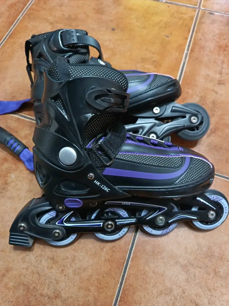Patines en línea Hook negros y morados - 2