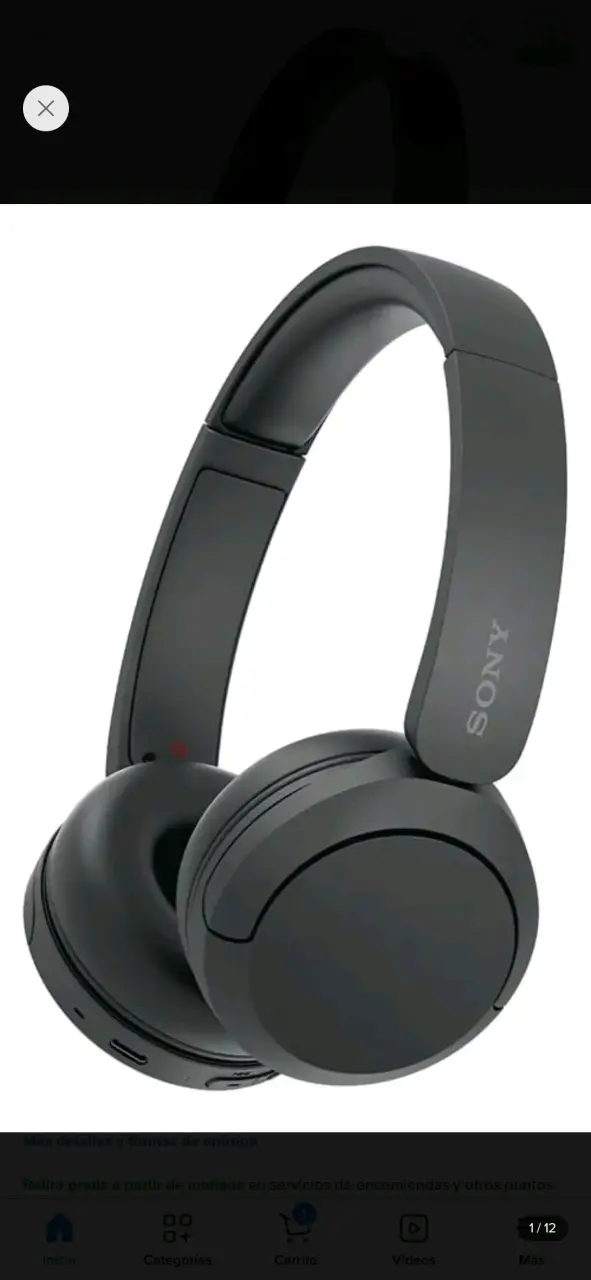 Audífonos inalámbricos Sony WH-CH520 negros