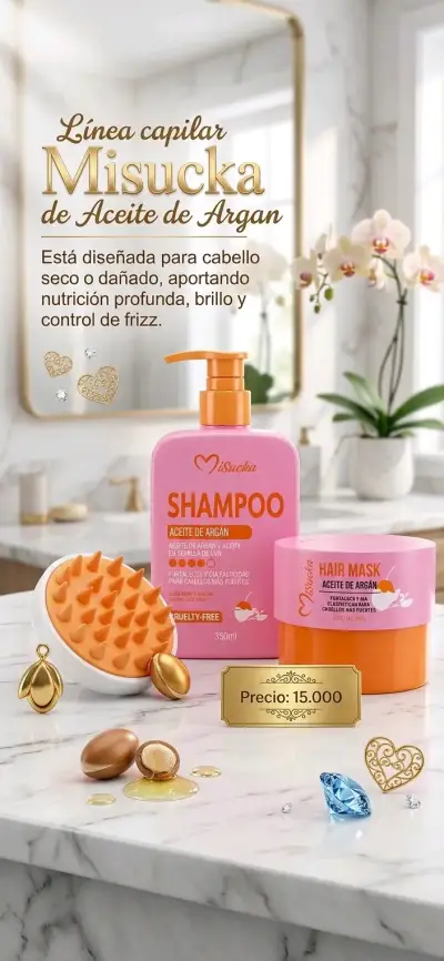 Set de Cuidado Capilar Misucka con Aceite de Argán - miniatura 1