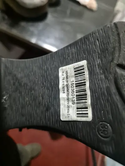 Botines de cuero negro con plataforma talla 39 - miniatura 4