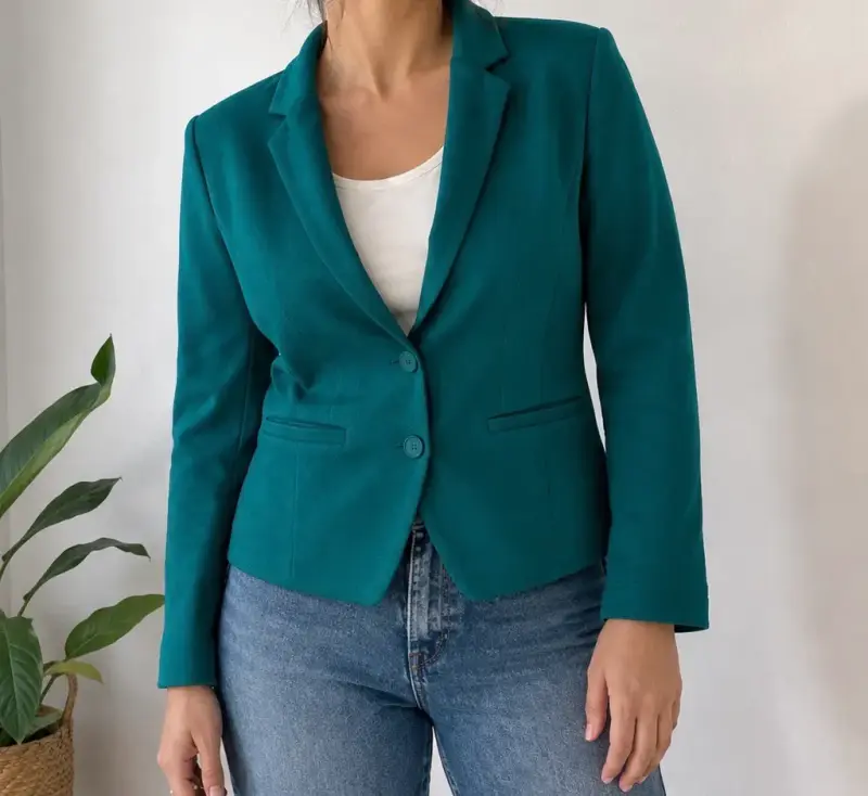 Blazer Turquesa oscuro (petróleo) - 3
