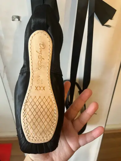 Zapatillas de Ballet Negras Daydance Talla 35 - miniatura 3
