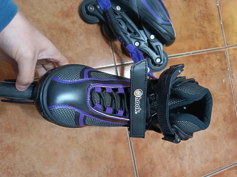 Patines en línea Hook negros y morados - 5