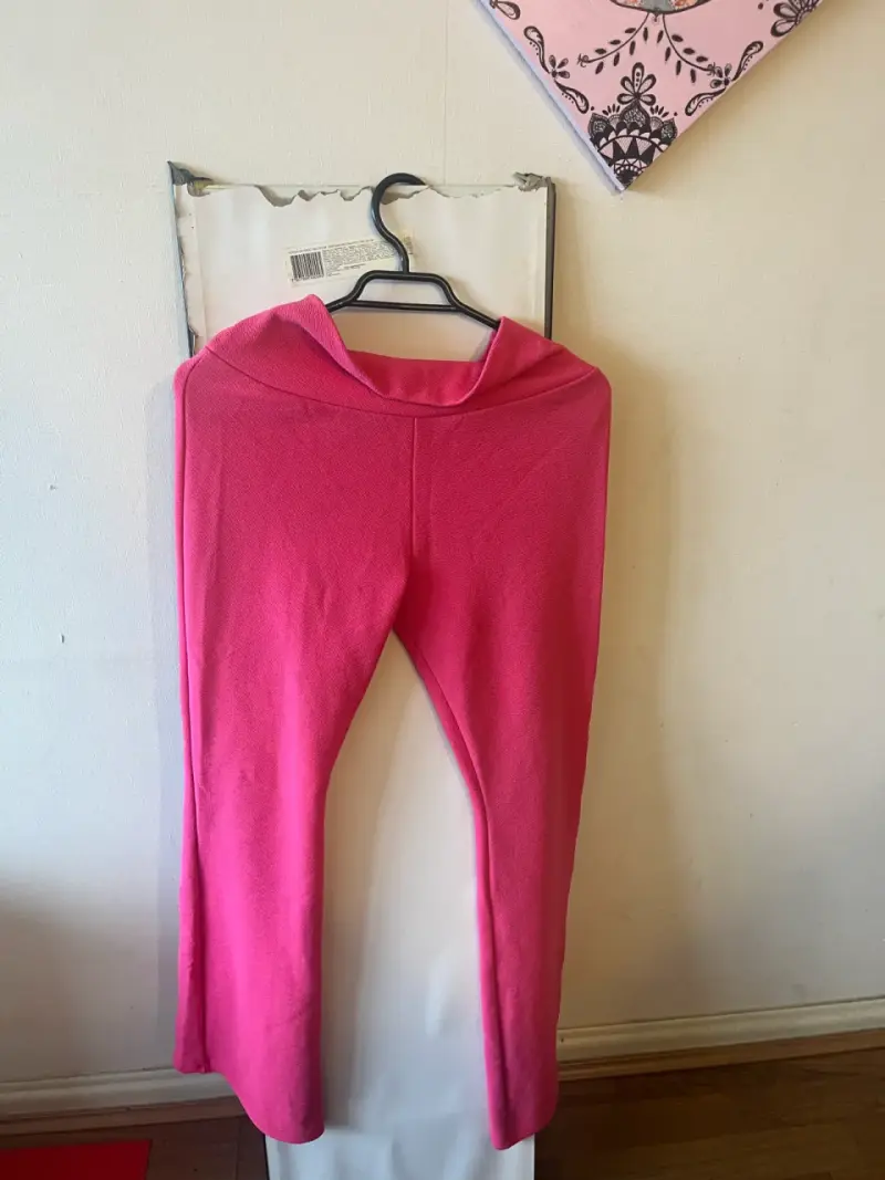Pantalón flare rosados de mujer - 2