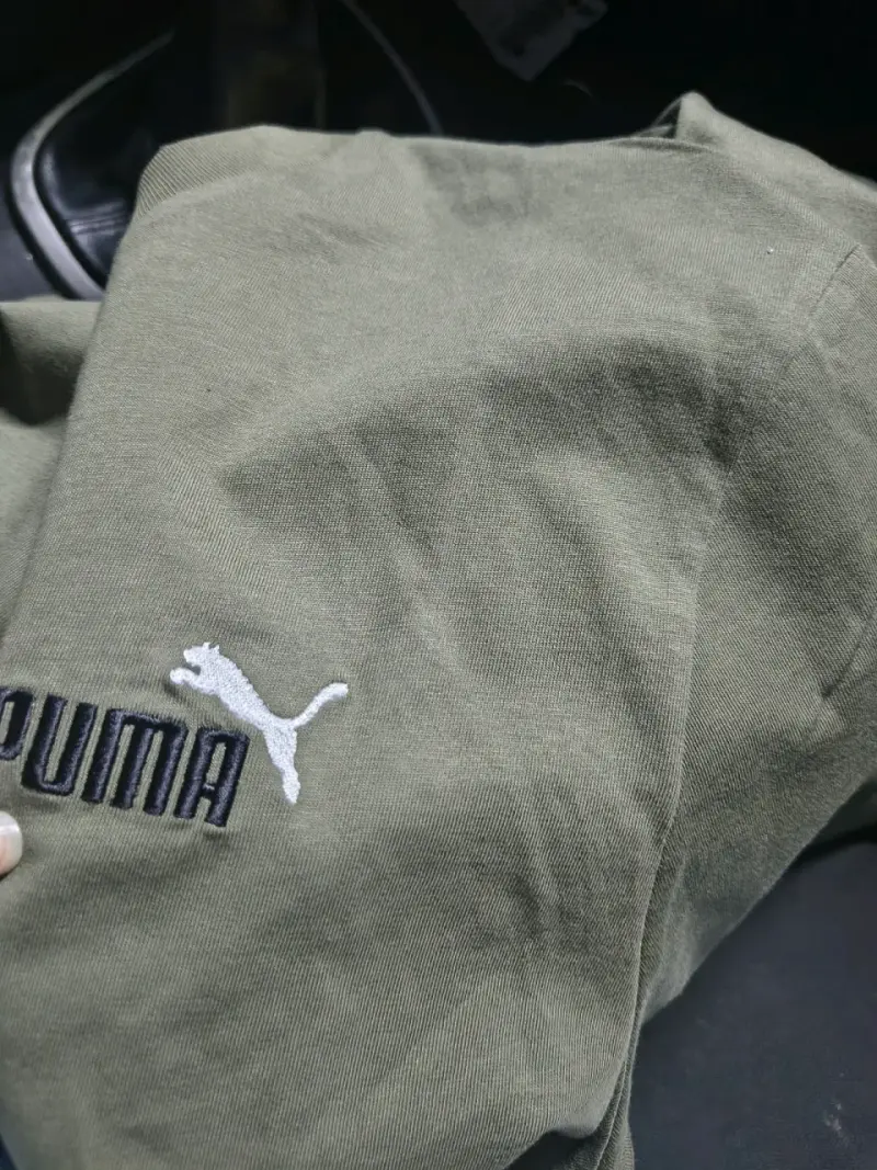 Polera verde oliva Puma para hombre - 2