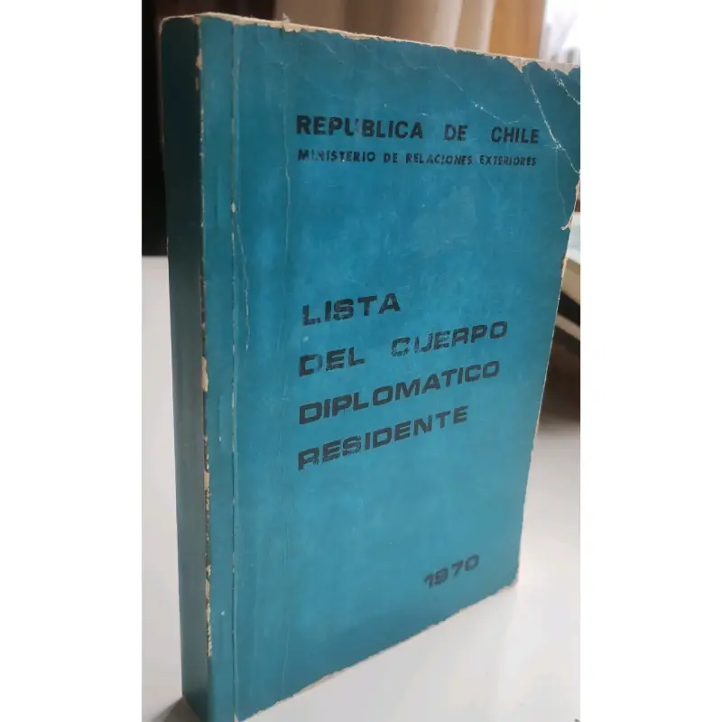 Libro Lista del Cuerpo Diplomático Residente 1970 - 1