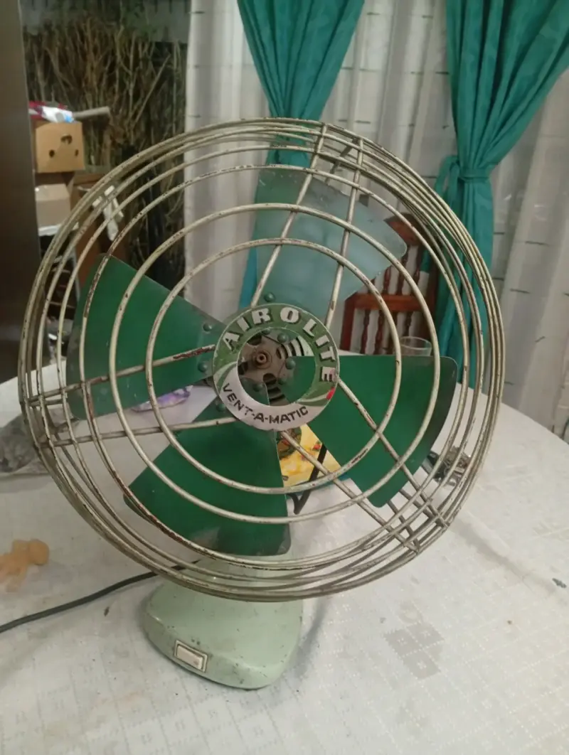 Ventilador vintage Air-O-Lite verde - 1