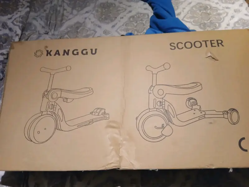 Scooter Monopatín Plegable Kanggu 5 en 1 Rojo - 5