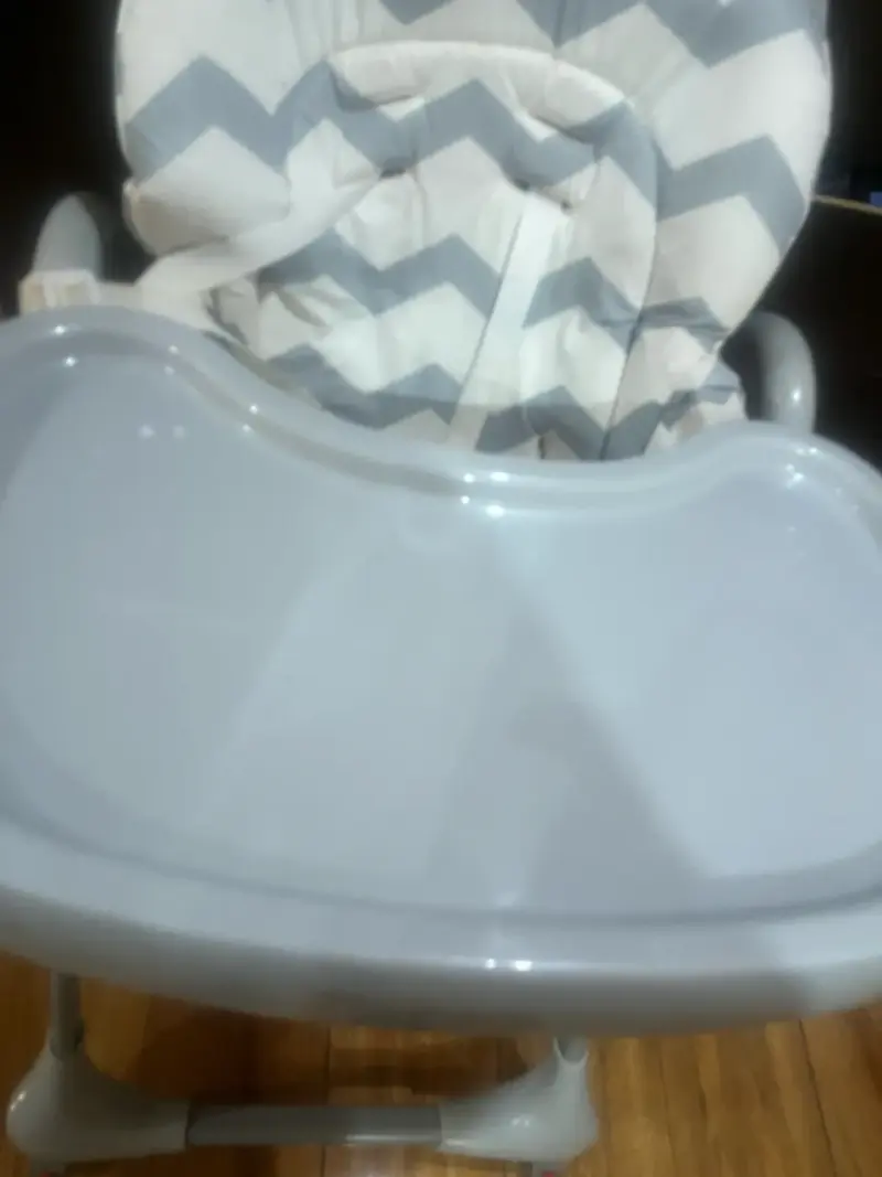 Silla de Comer para Bebé con Bandeja Gris - 3