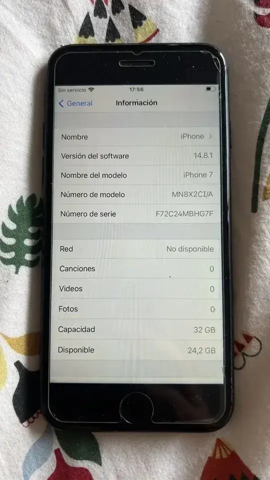 iPhone 7 32 GB negro mate - 1