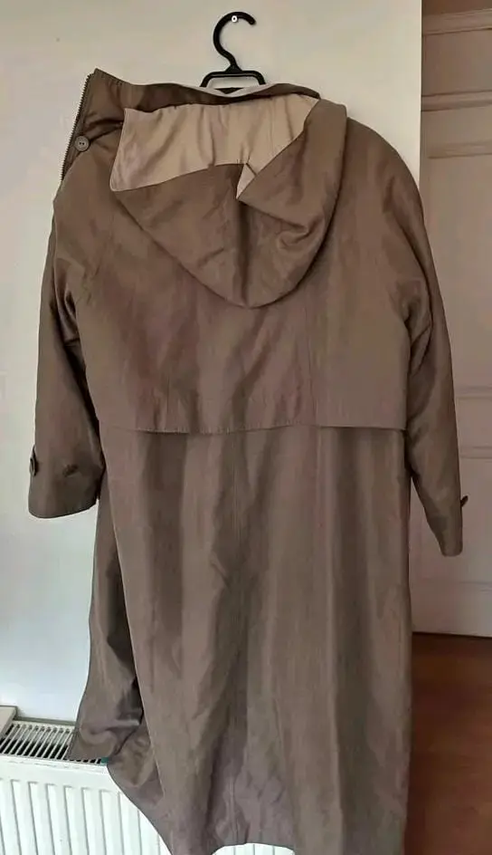 Abrigo largo marrón talla L - 3