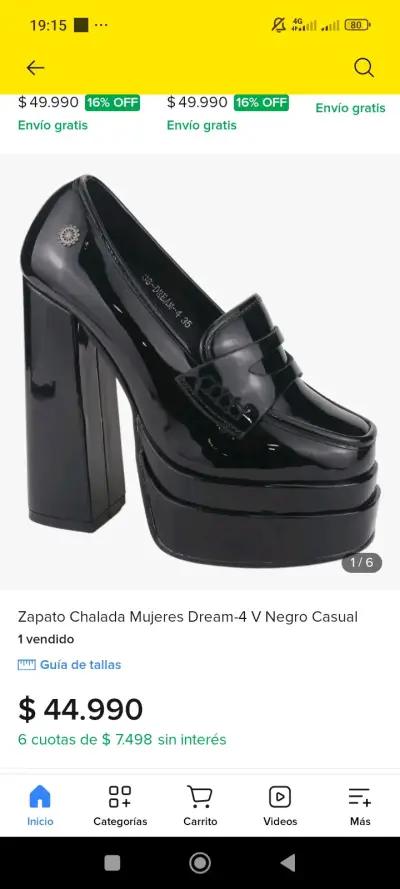 Zapatos de Tacón Alto Negros Chaladá Dream-4 V - miniatura 3