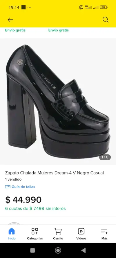Zapatos de Tacón Alto Negros Chaladá Dream-4 V - miniatura 4