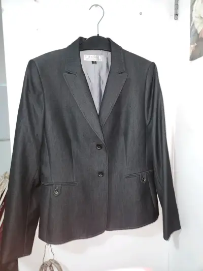 Blazer de Mujer Tahari Negro Elegante - miniatura 1
