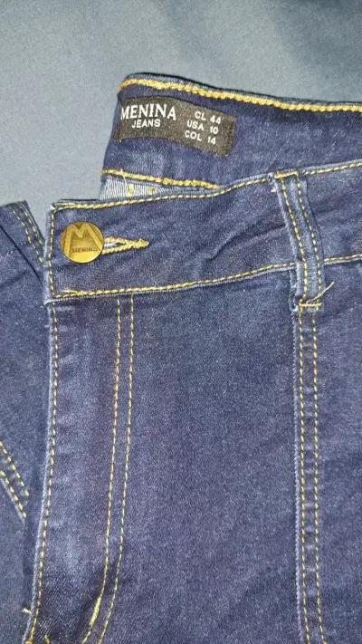 Jeans Menina azul oscuro cargo - miniatura 2