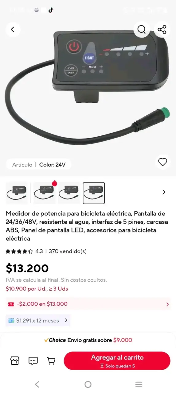 Display para Bicicleta Eléctrica - 4