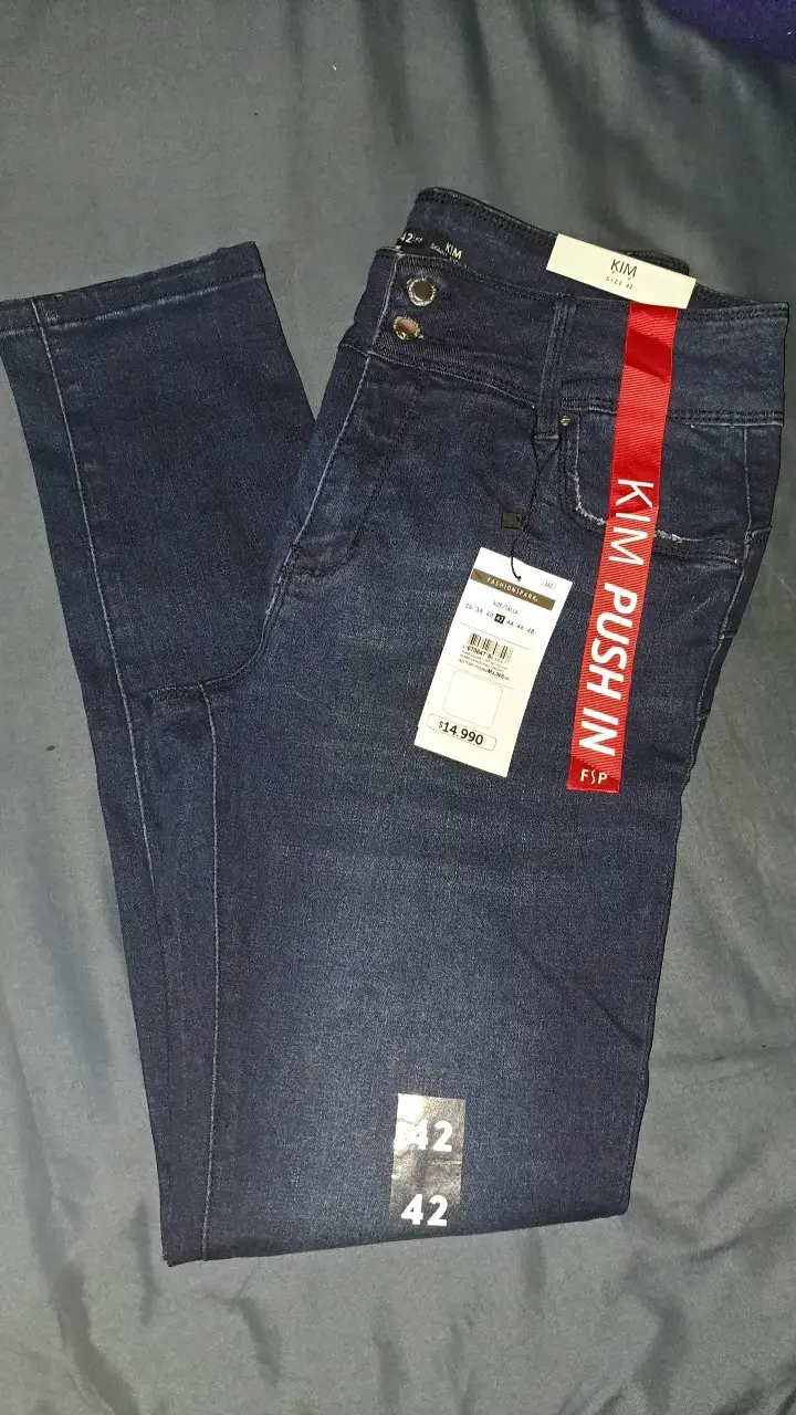 Jeans azul oscuro Kim Push In talla 42 - 1