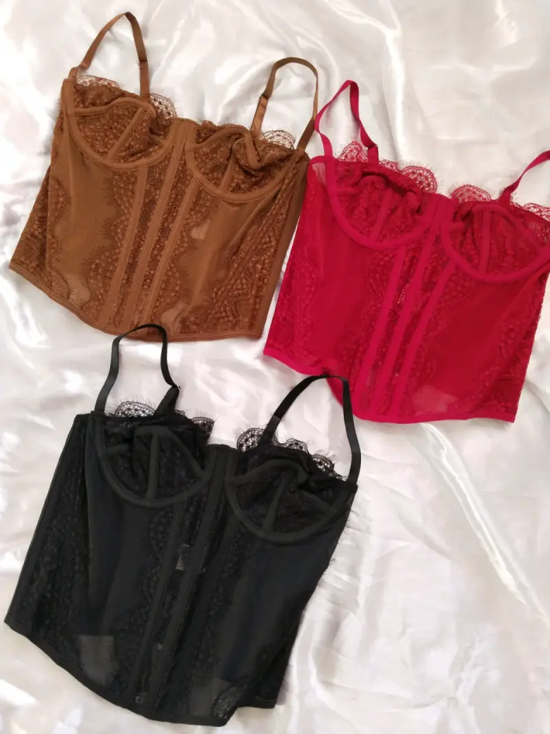 Corsets de encaje talla S - 4