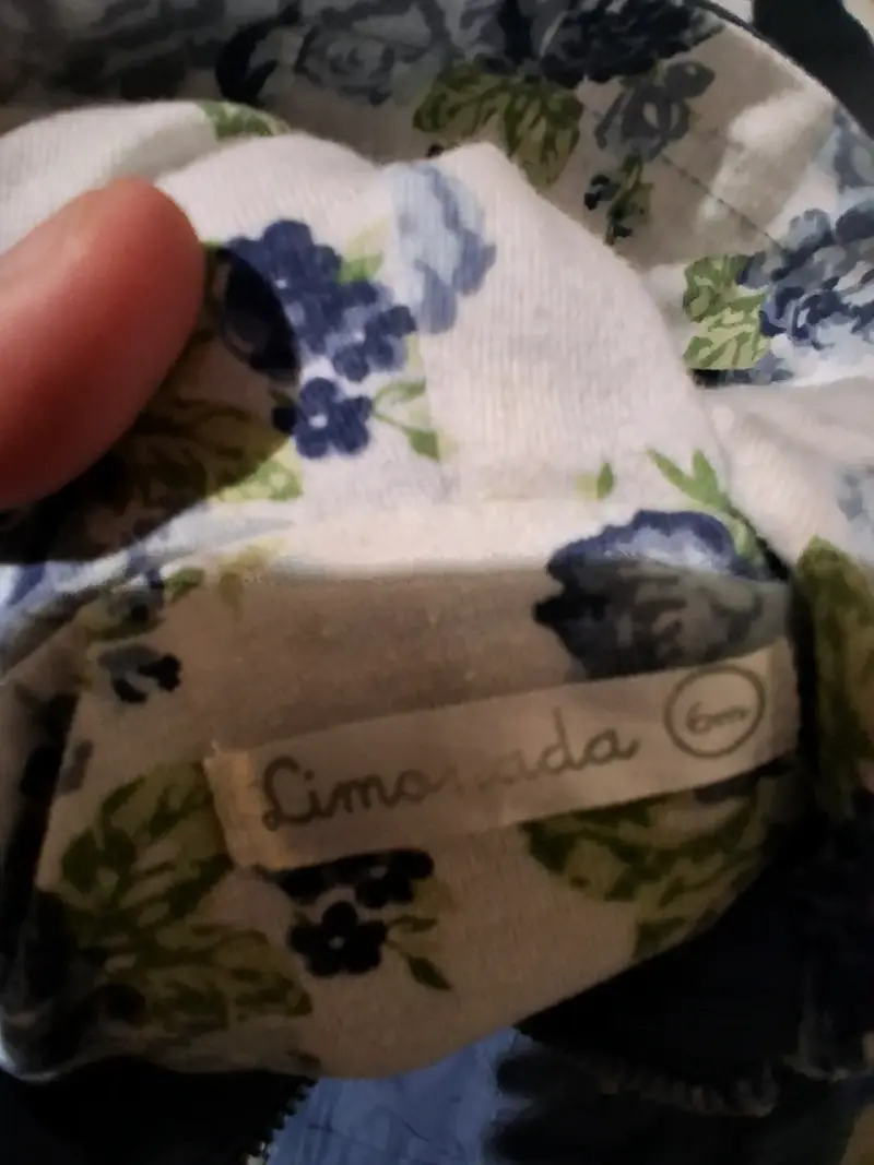 Chaqueta azul para bebé con capucha - 2