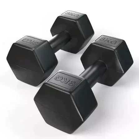 Mancuernas Hexagonales 3kg Negras