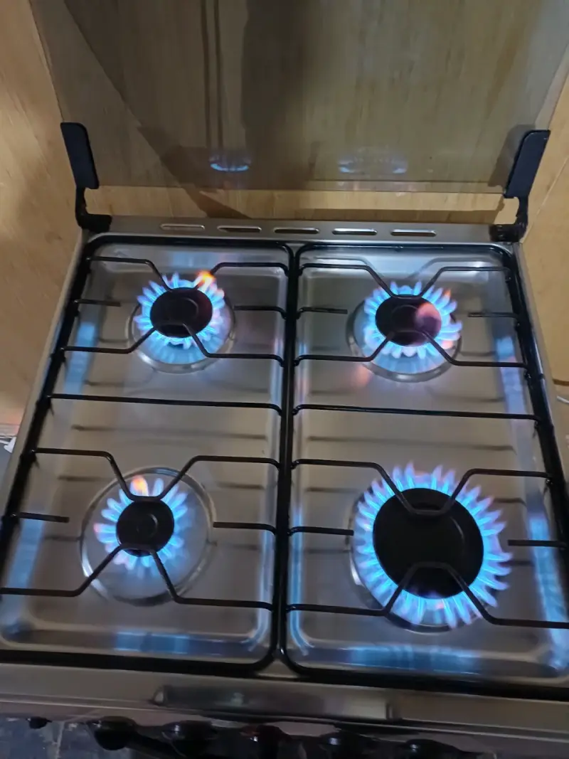 Cocina a gas de 4 quemadores con horno - 4