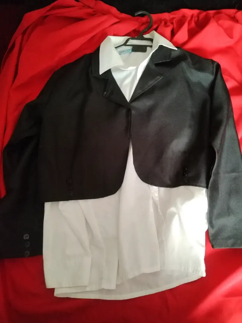 Pantalones de vestir negros a rayas para hombre - 3