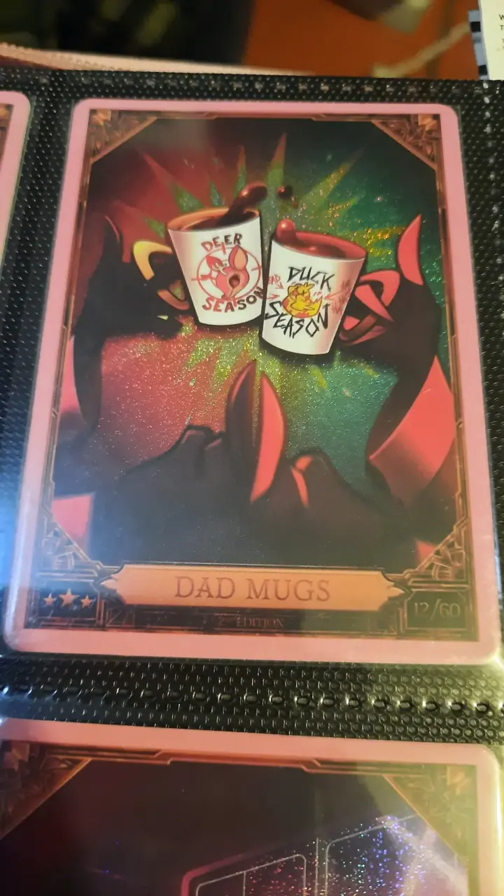 Carta Hazbin hotel Dad Mugs 12/60 Pink foil