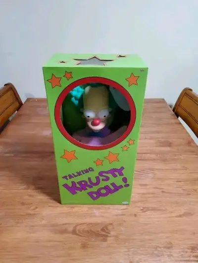 Muñeco parlante Krusty en caja original 45 cm - miniatura 1